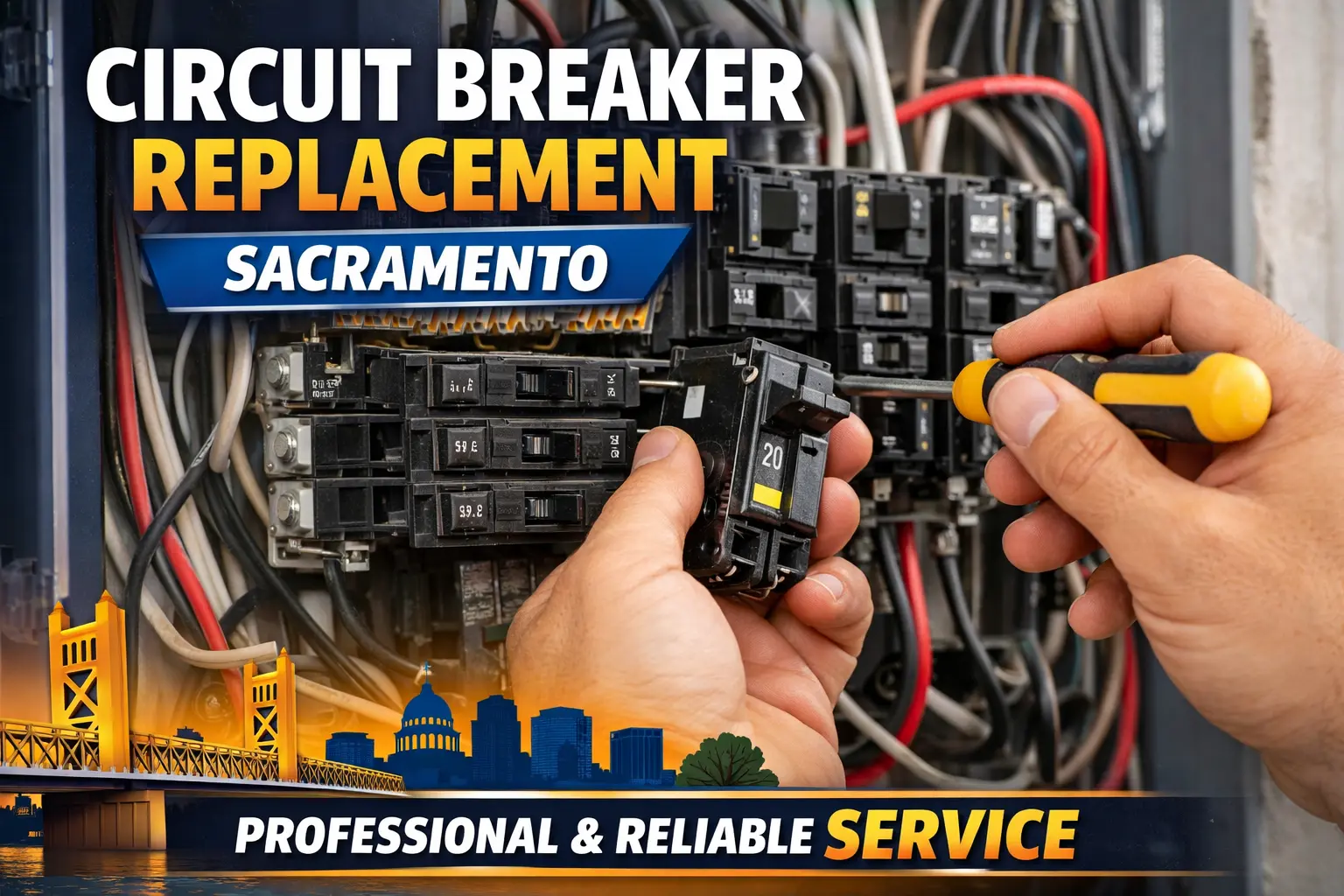 Circuit breaker replacement in Sacramento